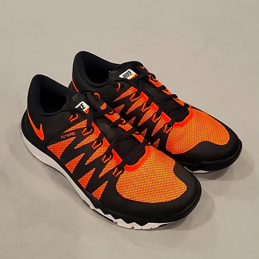 Nike Men's Free 5.0 TR Orange/Black 719922-870 Running Shoes Size 6‎